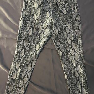 Snakeskin Print Jeans